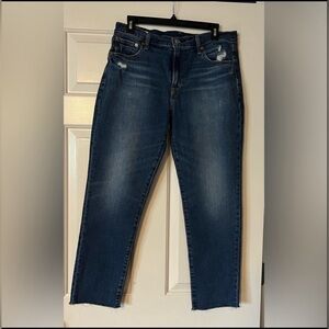 Gap ladies girlfriend distressed jeans